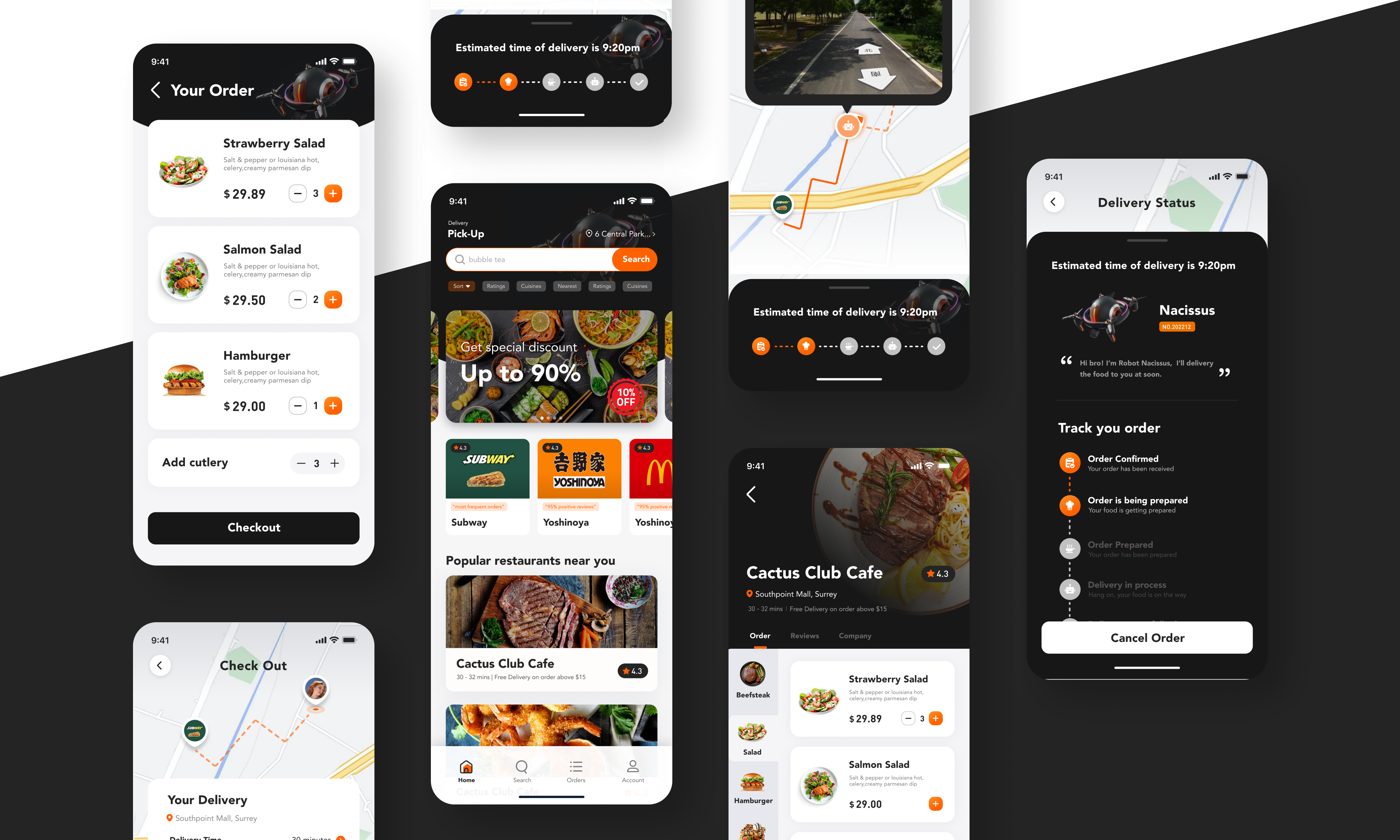 Food Delivery App Design 项目封面